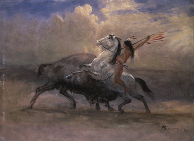 Sketch for The Last of the Buffalo by Albert Bierstadt